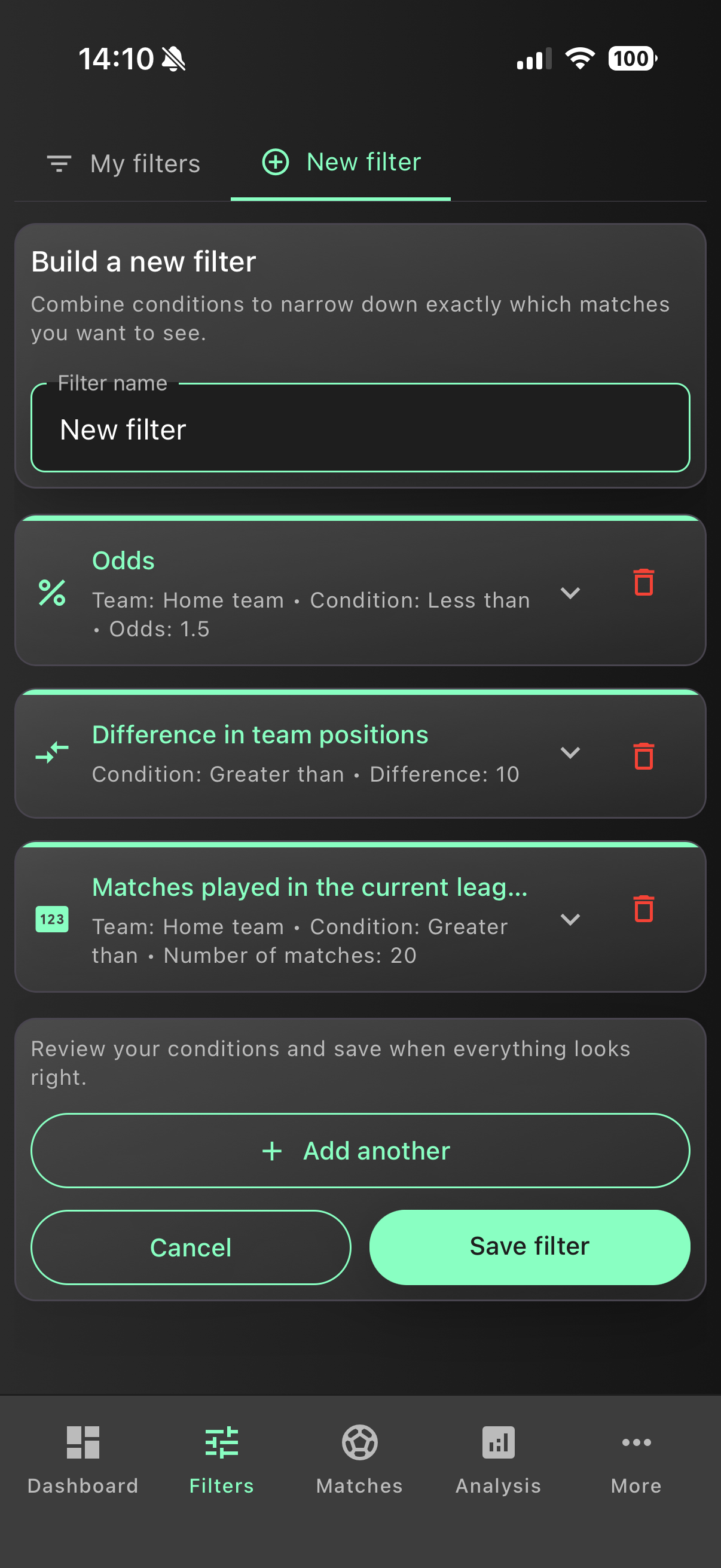 Betfilterpro screenshot 3