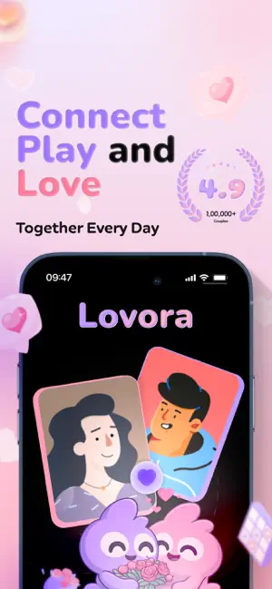 Lovora: Couple Games & Widgets screenshot 1