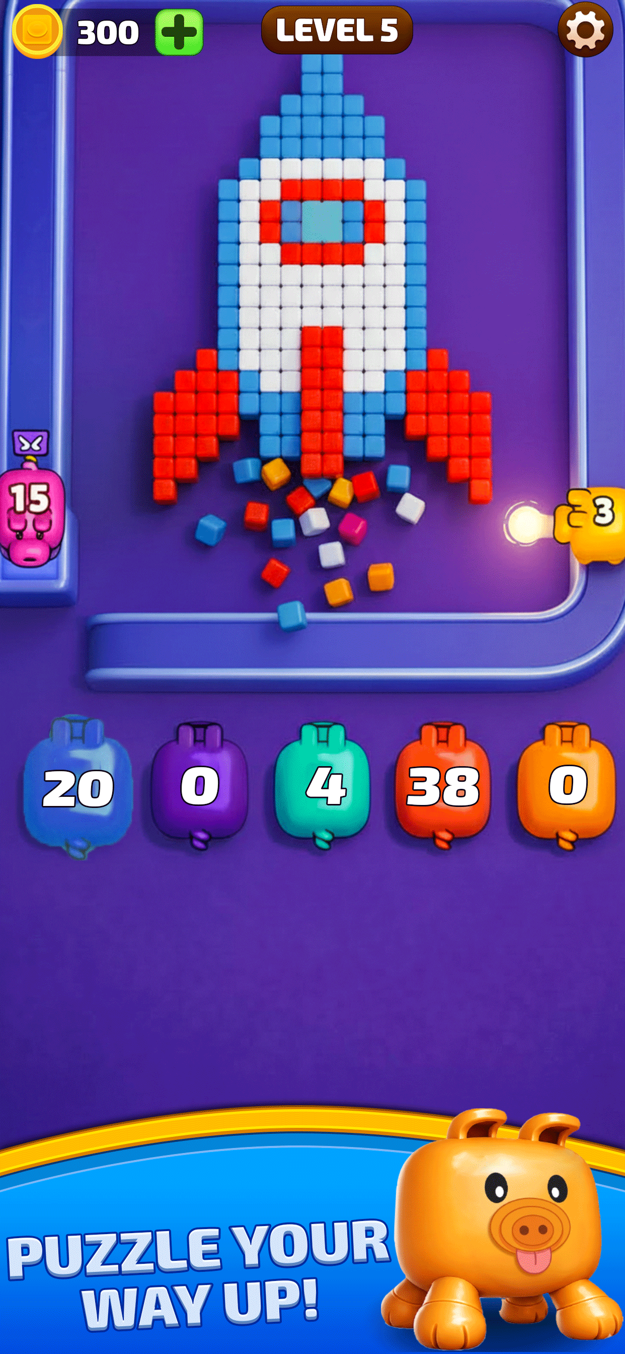 Color Pixel Flow Shooter Games screenshot 3