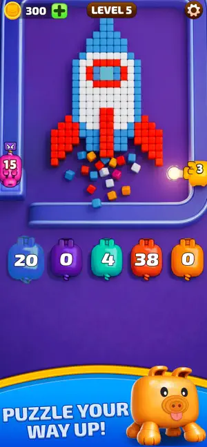 Color Pixel Flow Shooter Games screenshot 3