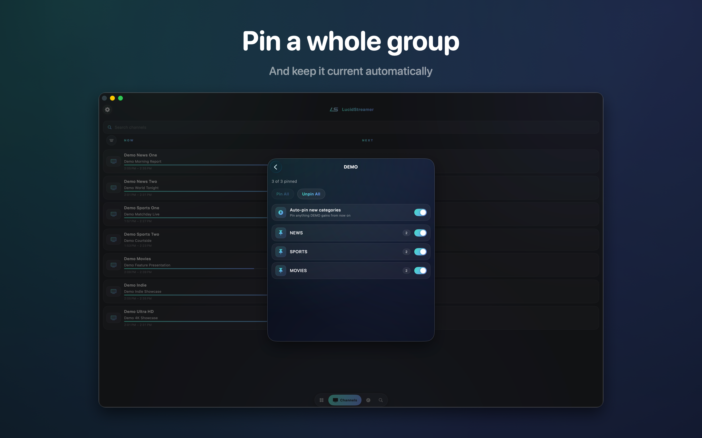 LucidStreamer IPTV screenshot 5