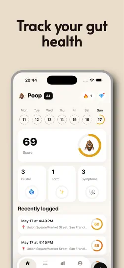 Screenshot von Poop AI – Gut & Stool Tracker auf dem iPhone 5