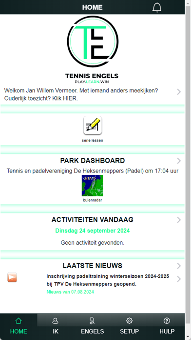 Tennis Engels Screenshot