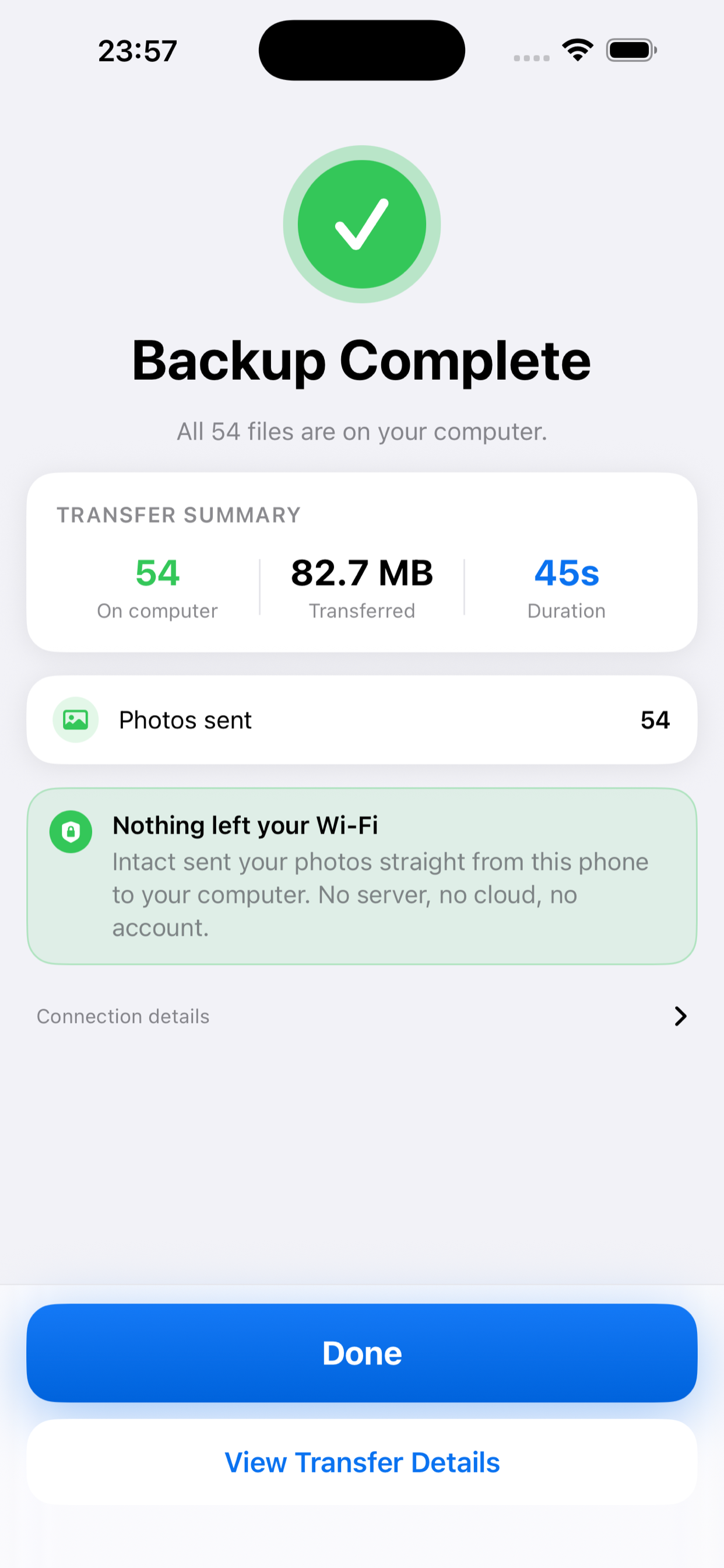 Intact: Photo Backup to PC screenshot 6