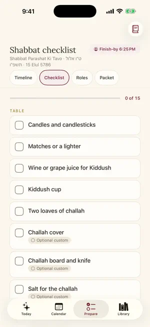 Shalom Table screenshot 4