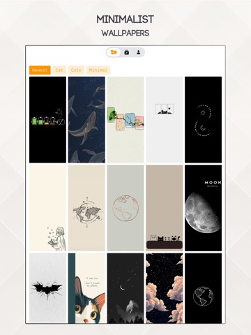 Minimal Lockscreen - One Wall iPad screenshot