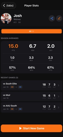 Hooply (Player Stat Tracker) Screenshot 1 of 5
