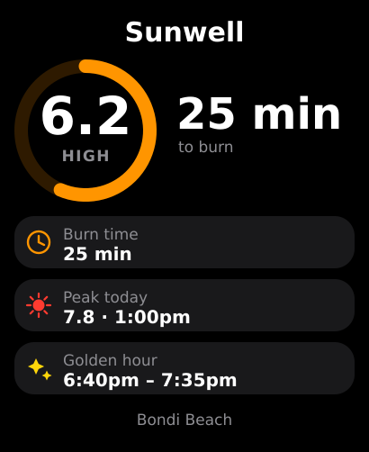 UV Index & Tan Timer: Sunwell screenshot 7