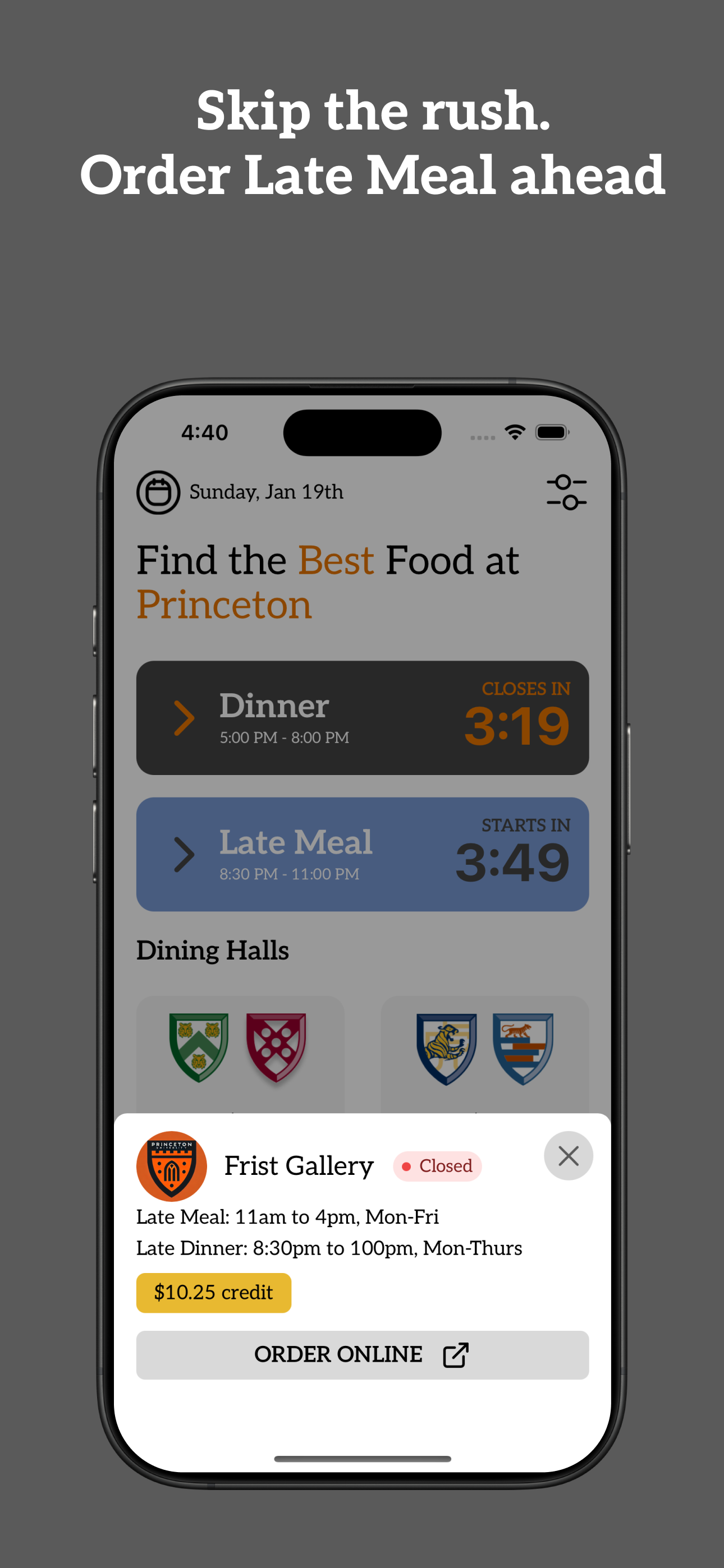Tiger Menus