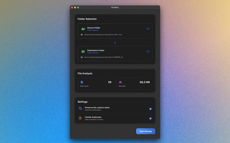 App screenshot