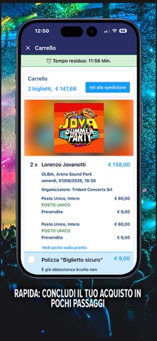 TicketOne: Biglietti eventi screenshot