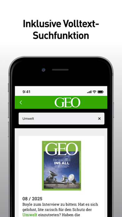 GEO Digital Magazin Screenshot
