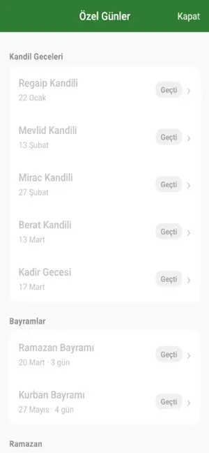 Namaz Vakti - İbadet Takibi screenshot 3