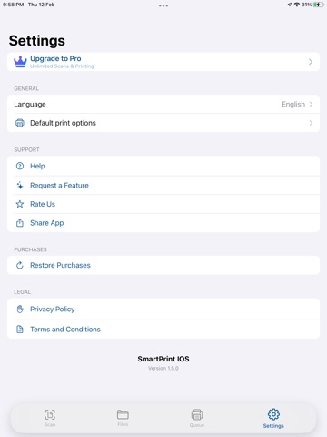 Wireless Printer & PDF Scanner iPad screenshot