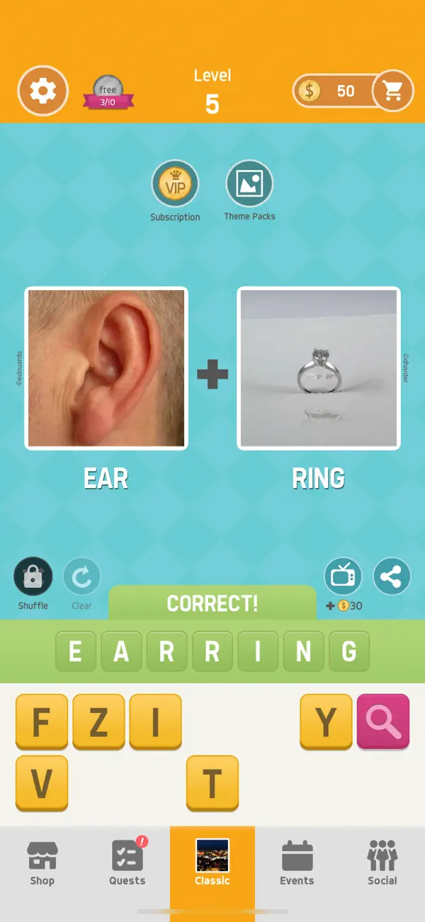 Screenshot #2 pour Pictoword:Jeux de Quiz de Mots