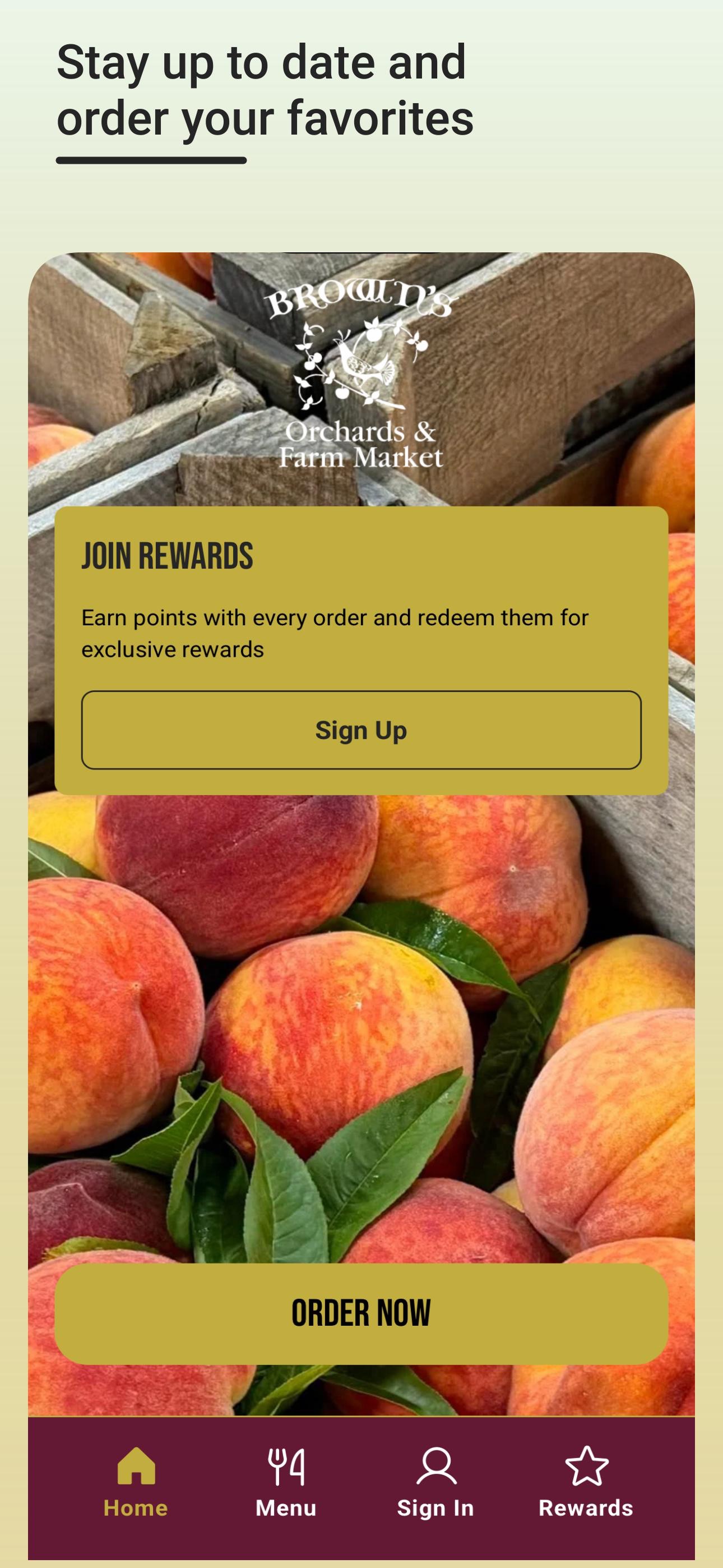 Screenshot 1 of Brown's Orchards & Farm Market