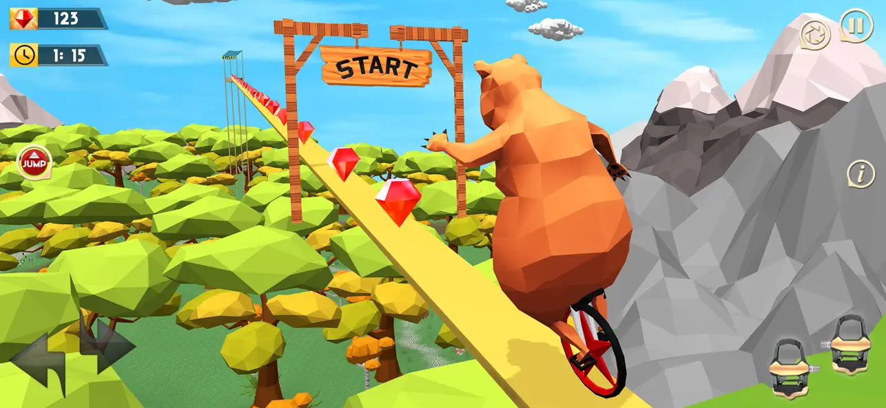 Screenshot #1 pour Unicycle Racing 3D Simulator