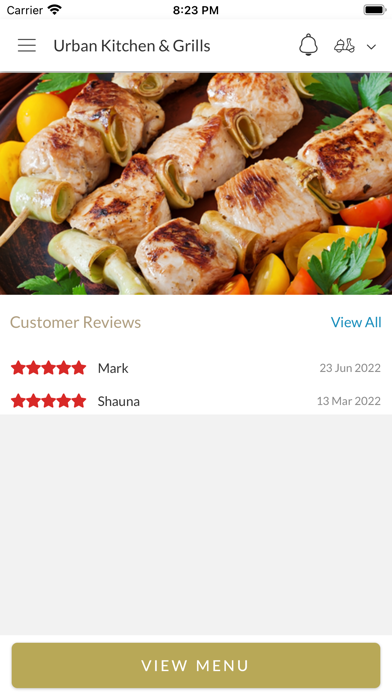 Urban Kitchen and Grills Screenshot