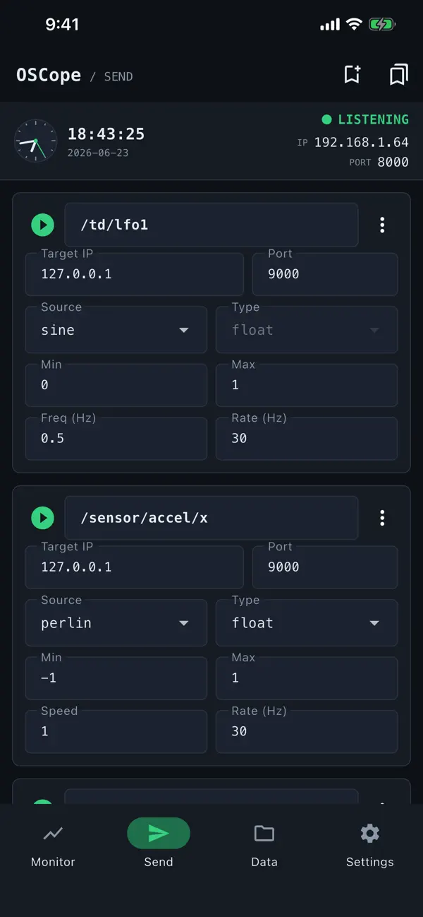 Screenshot #1 pour OSCope