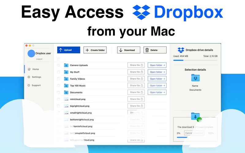 Easy Access for Dropbox Screenshot