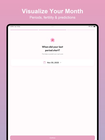Rosie - Period Tracker iPad screenshot