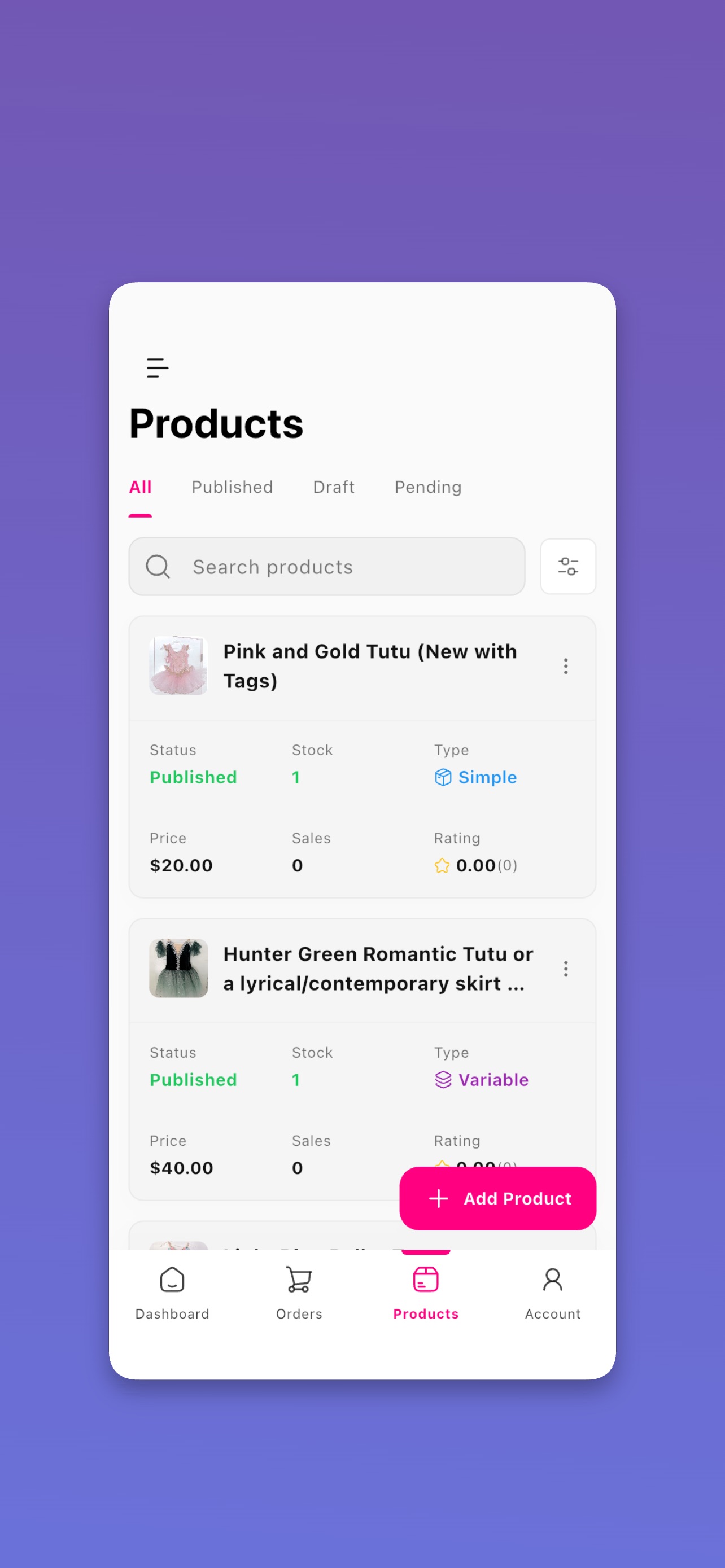 Screenshot 2 of Dance Xchange Vendor App