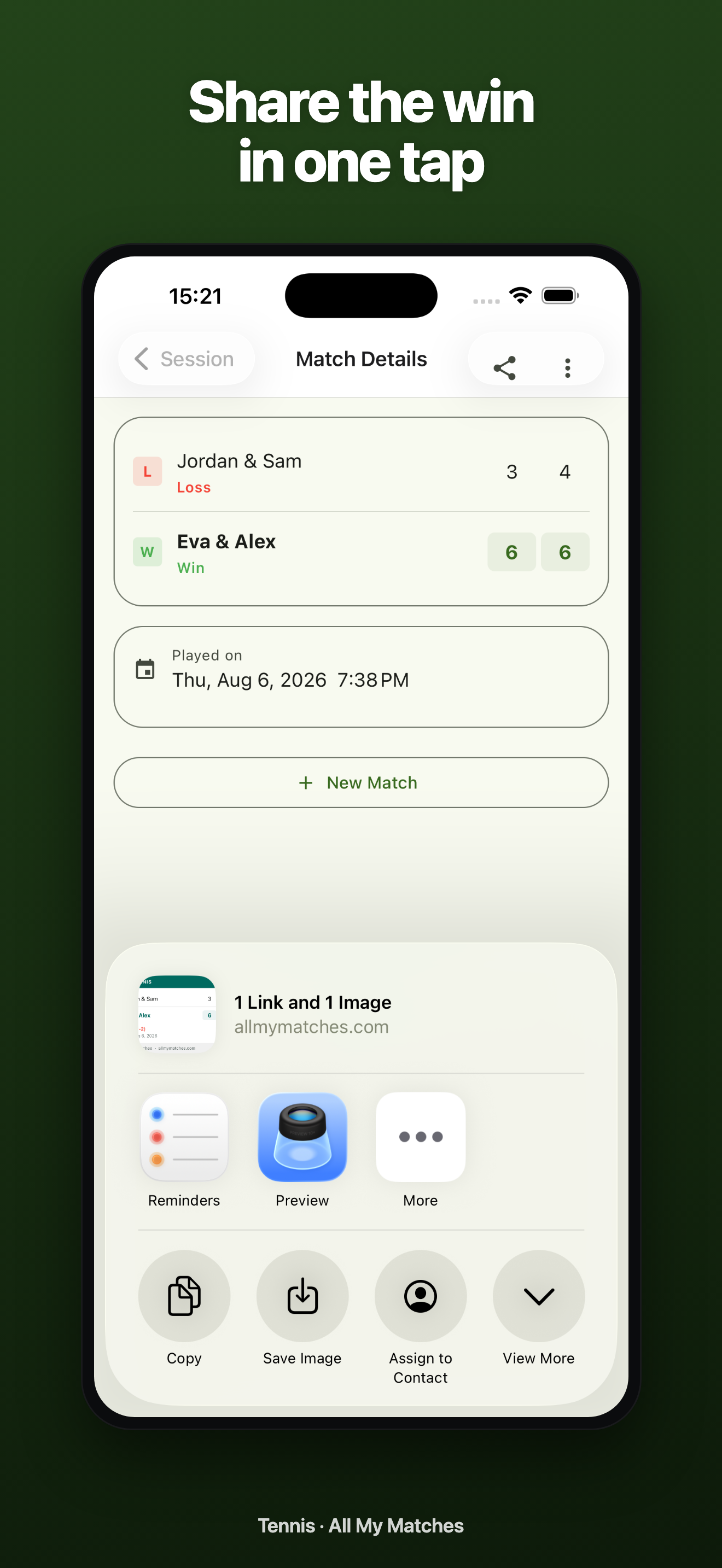 All My Matches - Tennis screenshot 8