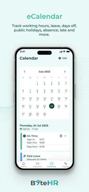 ByteHR iPhone screenshot 5