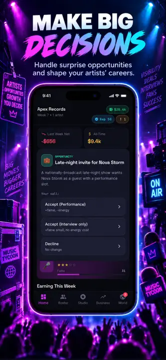 Music Tycoon: Label Manager screenshot 6