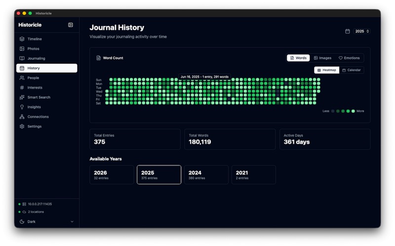 Historicle.ai screenshot