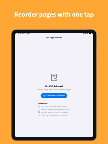 PDF Page Remover: Edit Pages iPad screenshot