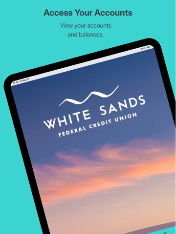 White Sands FCU Mobile Banking iPad screenshot