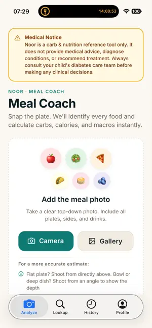 Noor —Smart Carb Counter iPhone screenshot 4