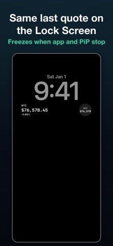 Floating Crypto: Price Ticker Screenshot 4 of 7