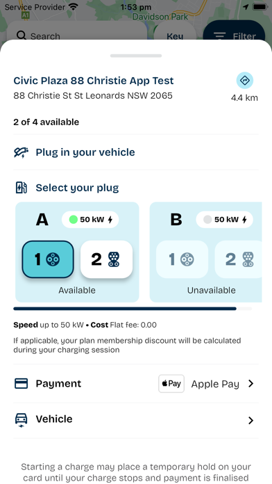 Evie Charging Screenshot
