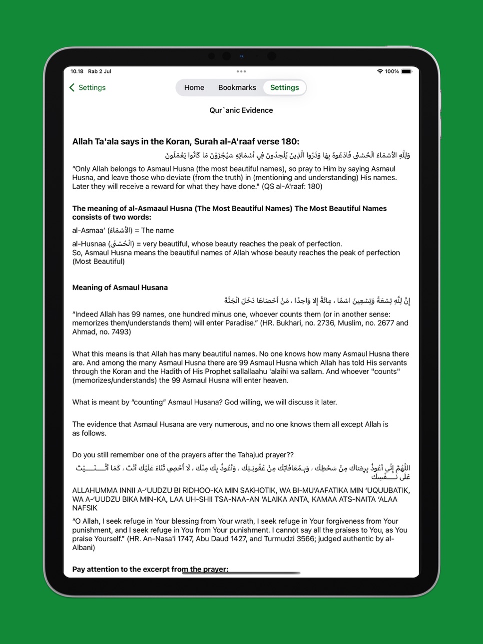 iPad screenshot