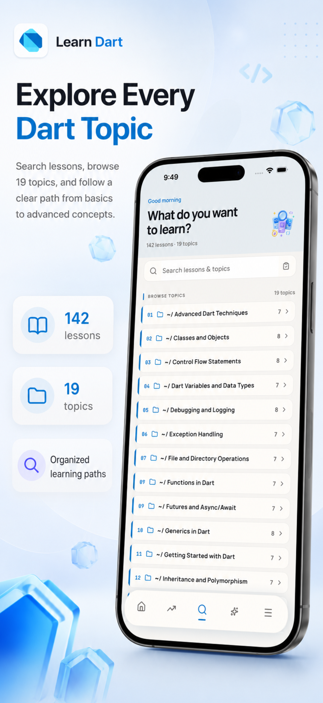 Learn Dart: Code & Flutter screenshot 7