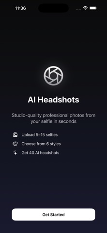 AI Headshots Studio iPhone screenshot