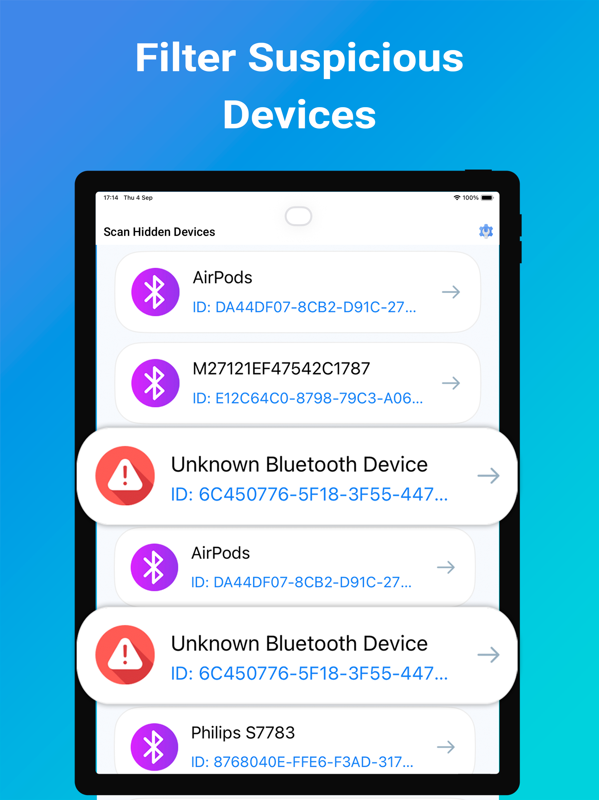 Scan7: Find Suspicious Devices