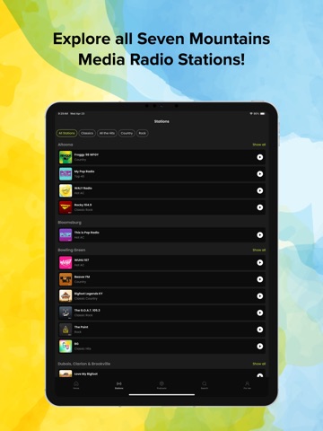 WALY Radio iPad screenshot