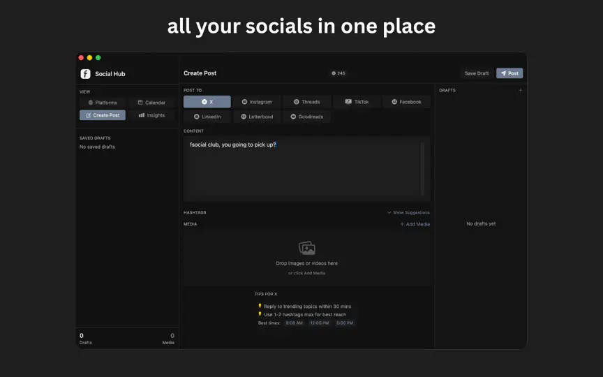Fsocial iPhone Screenshot 1