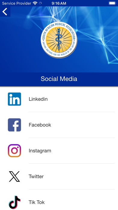 SA Medical Association Screenshot