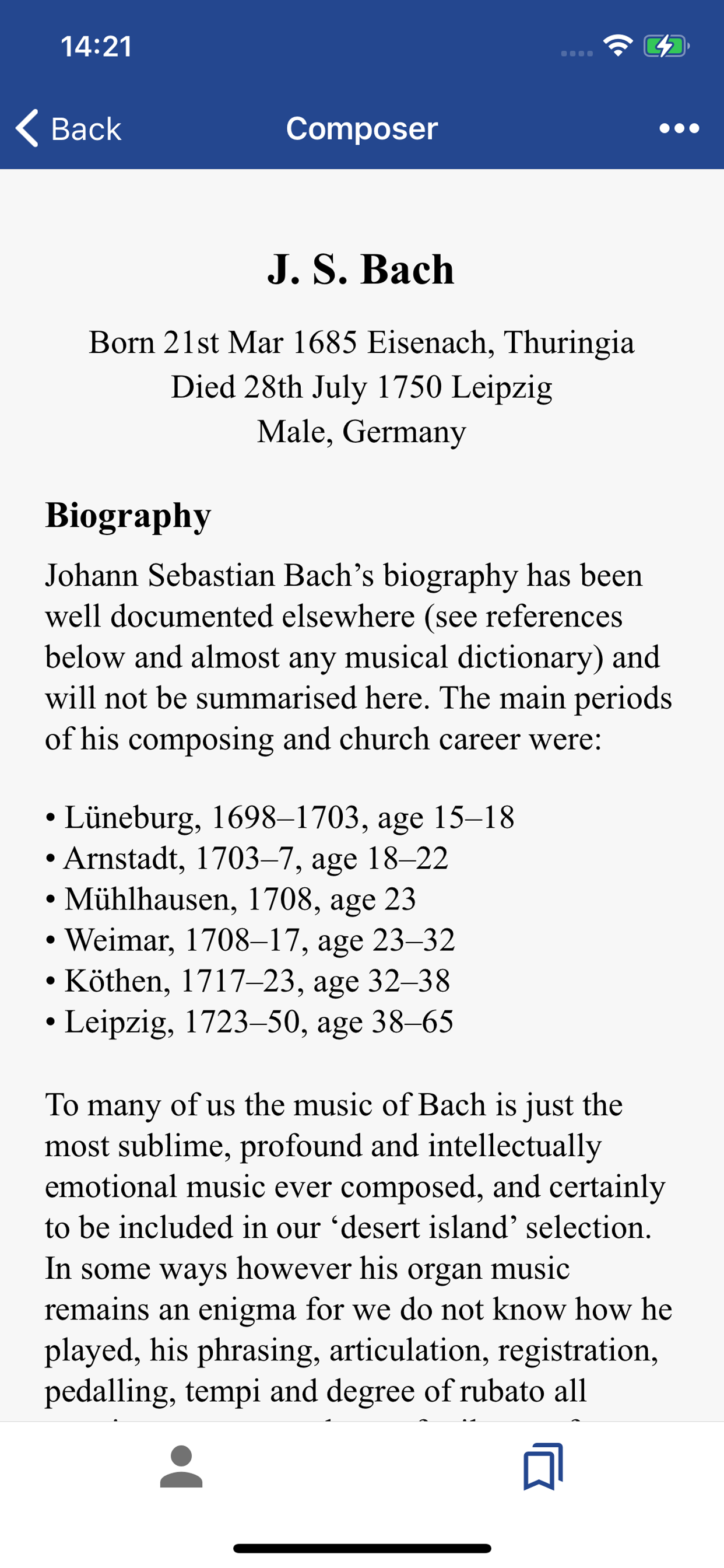 A Directory of Organ Composers