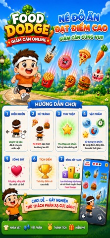 Food Dodge: Giảm Cân Online screenshot 4