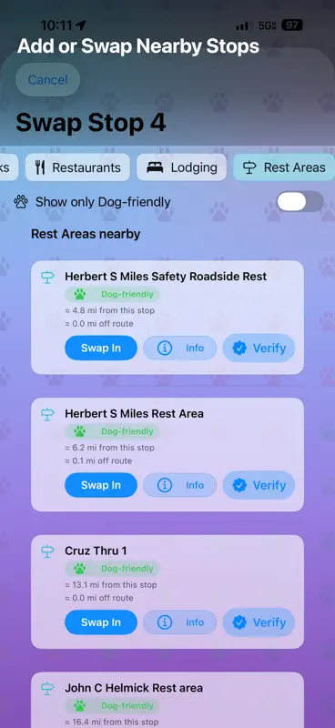 PetStop: Dog Road Trip Planner screenshot 3 of 10