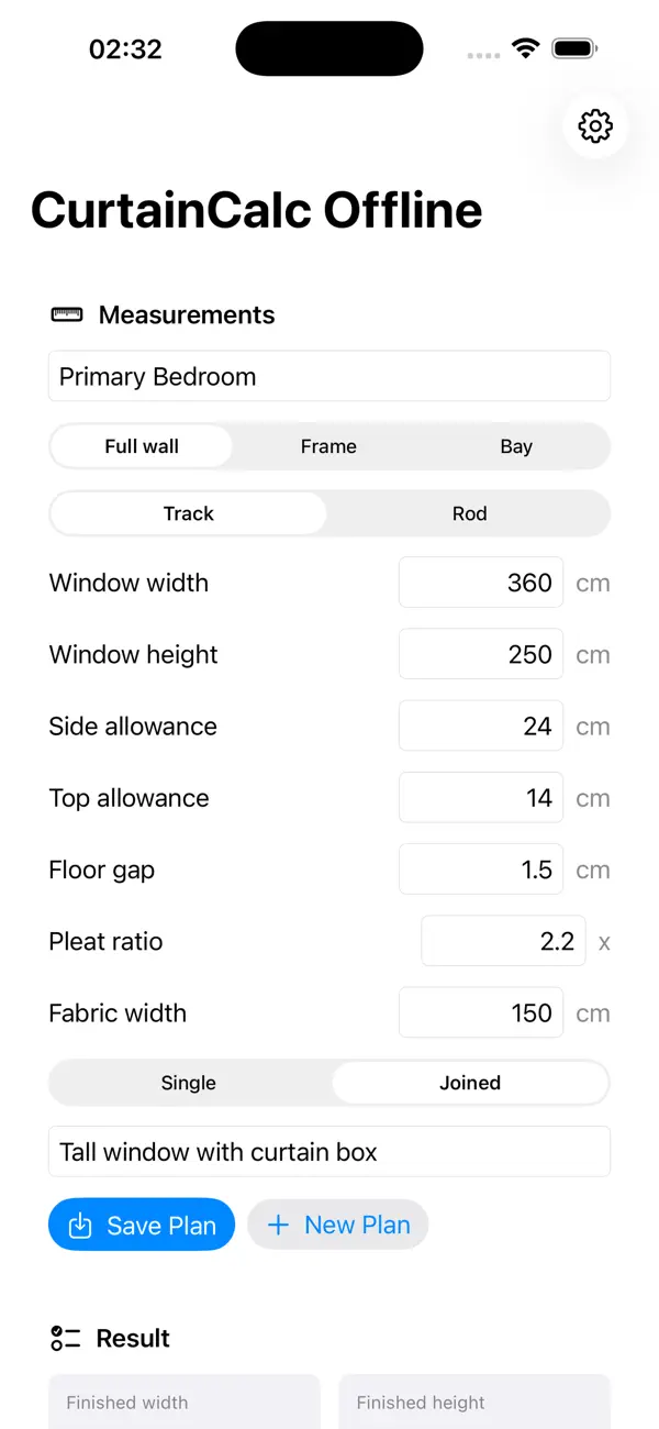 Screenshot #3 pour Calculateur de Rideaux2026