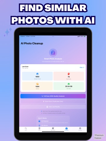 Swift Clear: Cache Cleaner iPad screenshot