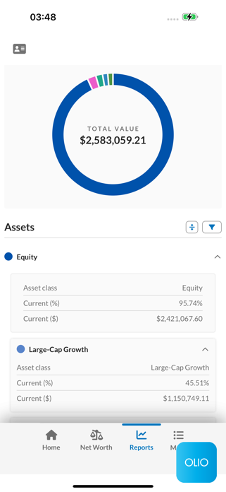 OLIO Financial Planning Screenshot 3 of 4