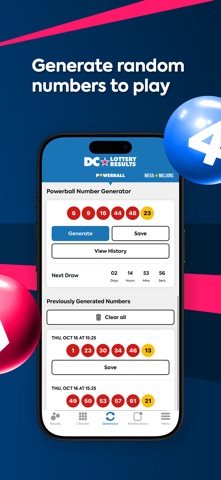DC Lottery Results iPhone screenshot