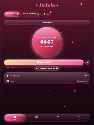 Delulu : Reply Tracker iPad screenshot